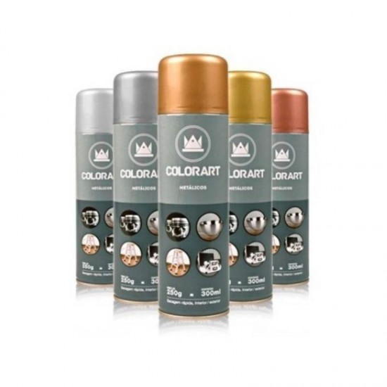 SPRAY COLORART METALICO CROMADO 300ML