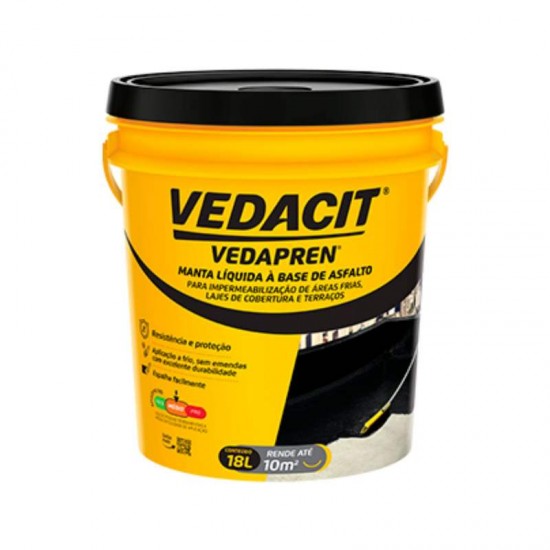 VEDAPREN PRETO BALDE 18KG