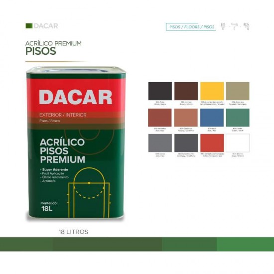 DACAR PISO PREMIUM VERMELHO 18L