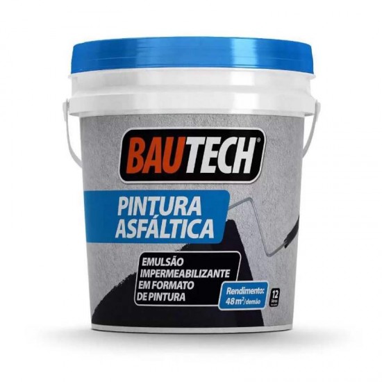 BAUTECH PINTURA ASFALTICA AQUA 12L