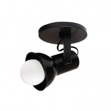 10704 - SPOT SOBREP 1 LAMP PRETO SET  *