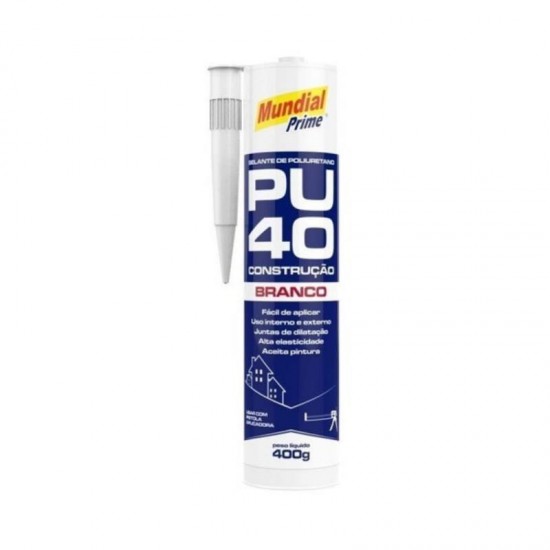 SELANTE PU 40 MUNDIAL PRIME BRANCO 400G