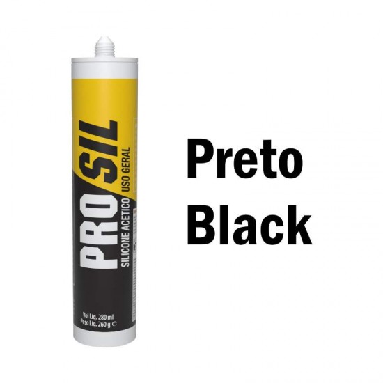 SILICONE PRETO PRO SIL 270ML SOUDAL