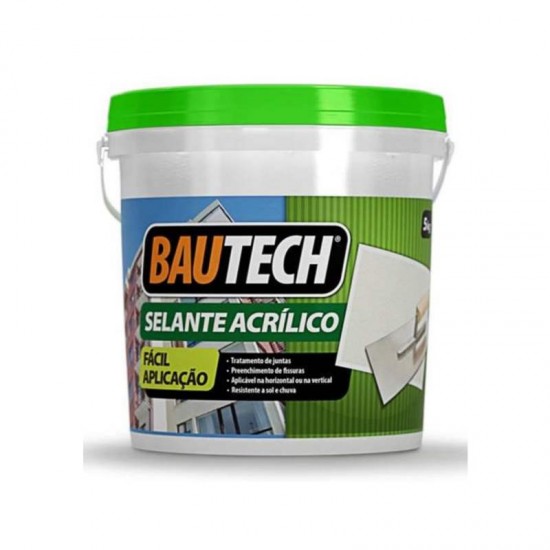 BAUTECH SELANTE ACRILICO P/TRINCA 5KG