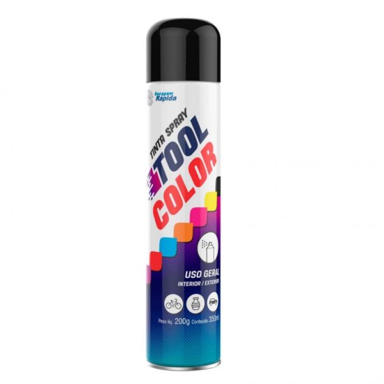 SPRAY TOOLCOLOR UG PRETO 350ML