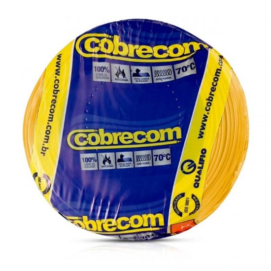 CABO FLEX.  1,5MM  AMARELO COBRECOM