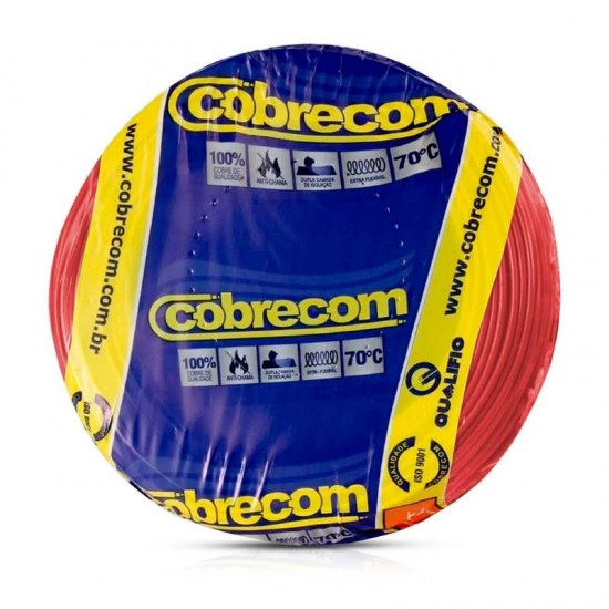 CABO FLEX.  1,5MM  VERMELHO COBRECOM