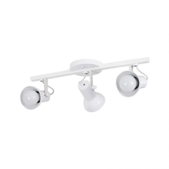 SPOT TRILHO 3 LAMP BRANCO SET  *