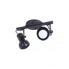 10715 - SPOT TRILHO 2 LAMP PRETO SET  *