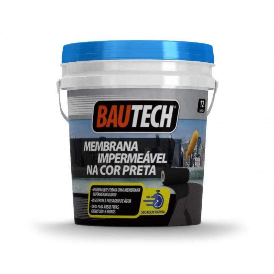 BAUTECH MEMBRANA IMPERMEAVEL PRETA 12L