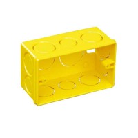 12456 - CAIXA LUZ PLASTICA AMARELA 4X2 AKATO