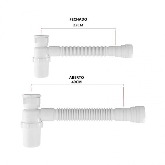 SIFAO COPO SANFONADO UNIVERSAL BCO ASTRA