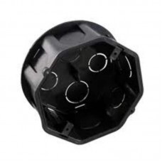 12774 - CAIXA LUZ OCTAGONAL PRETA 4X4 AKATO