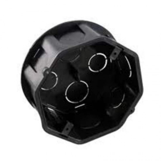 CAIXA LUZ OCTAGONAL PRETA 4X4 AKATO