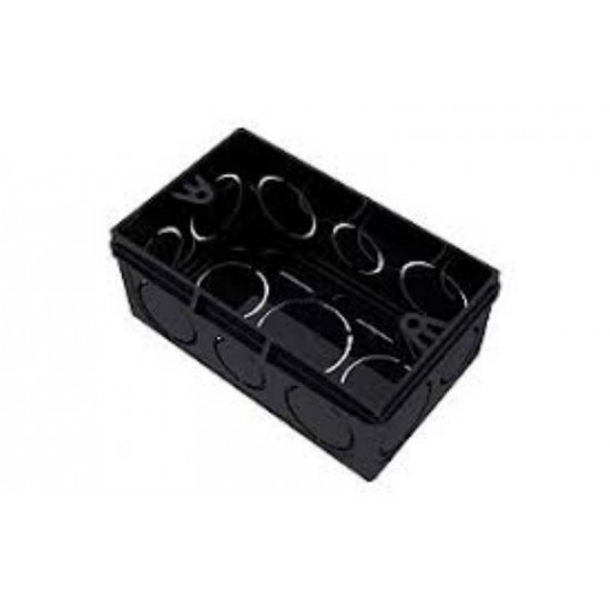 CAIXA LUZ PLASTICA PRETA 4X2 AKATO